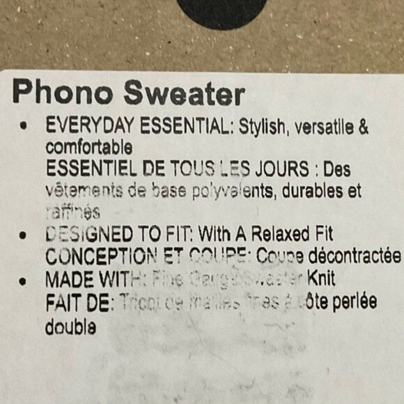 Prana Wool Blend Boatneck Sweater Button Shoulder Oatmeal Phono Sz XL New - Picture 4 of 12